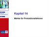 Märkte für Produktionsfaktoren