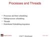 Processes and threads. (Chapter 6)