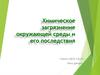 Химическое загрязнение окружающей среды и его последствия
