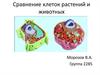 Сравнение клеток растений и животных