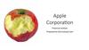 Apple Corporation. Financial analysis