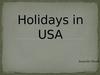 Holidays in USA