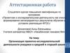 Аттестационная работа. Организация проектно-исследовательской деятельности учащихся в средней и старшей школе