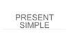Present simple