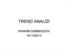 Trend analizi