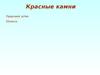 Красные камни. Природный рубин. Шпинель