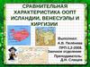 Сравнительная характеристика ООПТ Исландии, Венесуэлы и Киргизии