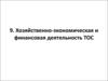 Хозяйственно-экономическая и финансовая деятельность ТОС