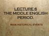 The middle english period