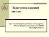 Педагогика высшей школы