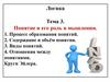 Логика. Понятие и его роль в мышлении. (Тема 3)