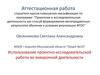 Аттестационная работа. Использование проектно-исследовательской работы во внеурочной деятельности