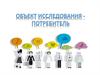 Потребитель, как объект исследования. (Лекция 2)