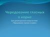 Чередование гласных в корне