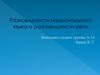 Разновидности национального языка и разновидности речи