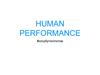 Human performance