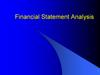 Financial Statement Analysis: Lecture Outline