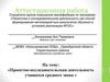 Аттестационная работа. Проектно-исследовательская деятельность учащихся среднего звена