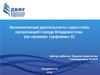 Экономическая деятельность туристских организаций города Владивостока (на примере турфирмы Х)