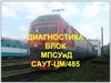 Диагностика БЛОК МПСУиД САУТ-ЦМ/485