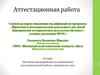 Аттестационная работа. Методическая разработка по выполнению исследовательской работы, практикума