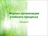 Формы организации учебного процесса