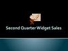 Second Quarter Widget Sales