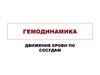 Гемодинамика. Движение крови по сосудам