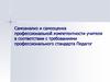 Самоанализ и самооценка профессиональной компетентности учителя