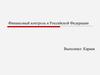 Финансовый контроль в Российской Федерации