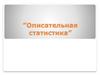 Описательная статистика