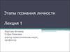 Этапы познания личности