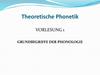 Theoretische Phonetik