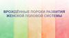Врождённые пороки развития женской половой системы