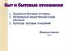 Быт и бытовые отношения