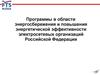 Программы в области энергосбережения и повышения энергетической эффективности электросетевых организаций РФ