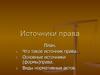 Источники права