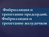 Фибрилляция и трепетание предсердий. Фибрилляция и трепетание желудочков