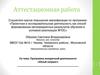 Аттестационная работа.  Программа внеурочной деятельности «Юный патриот»