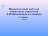 Периодическая система химических элементов Д.И.Менделеева и строение атомов. (8 класс) (