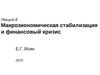 Лекция 8. Макроэкономическая стабилизация и финансовый кризис