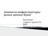 Элементы инфраструктуры рынка ценных бумаг