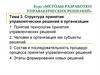 Структура принятия управленческих решений в организации. (Тема 3)