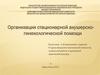 Организация стационарной акушерско-гинекологической помощи