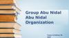 Group Abu Nidal. Organisation