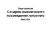 Синдром ишемического повреждения головного мозга