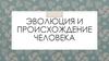 Эволюция и происхождение человека