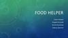 Food helper. Контроль над їжею