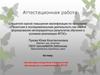 Аттестационная работа. Организация внеурочной деятельности обучающихся в соответствии с ФГОС