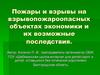 Пожары и взрывы на взрывопожароопасных объектах экономики и их возможные последствия